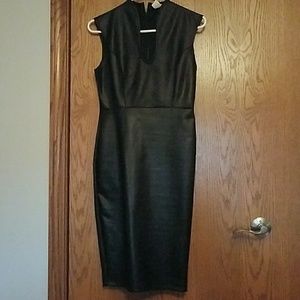 Black pleather dress